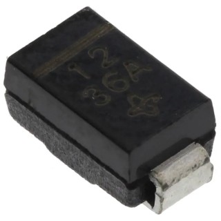 Vishay 12 V General Purpose 1 W Surface Mount Zener Diode Single 2-Pin DO-214AC SML4742-E3/61