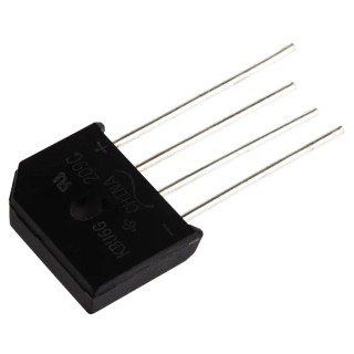 Vishay Bridge Rectifier 400 V 250 A 4-Pin Single Through Hole Mount KBU6G-E4/51