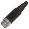 Hirose Circular Connector, 6 Contacts, Cable Mount, Miniature Socket, Female, 100-140V, 1A, Metal Housing, SR30 Series