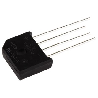 Vishay Bridge Rectifier, 200 V Peak Reverse Voltage, 250 A Peak Surge Current, 4-Pin Through Hole KBU6D-E4/51
