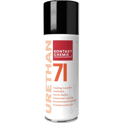Kontakt Chemie Transparent Urethane PCB Coating 200 ml Aerosol, Dielectric Strength 40kV/mm, Operating Temperature 75009