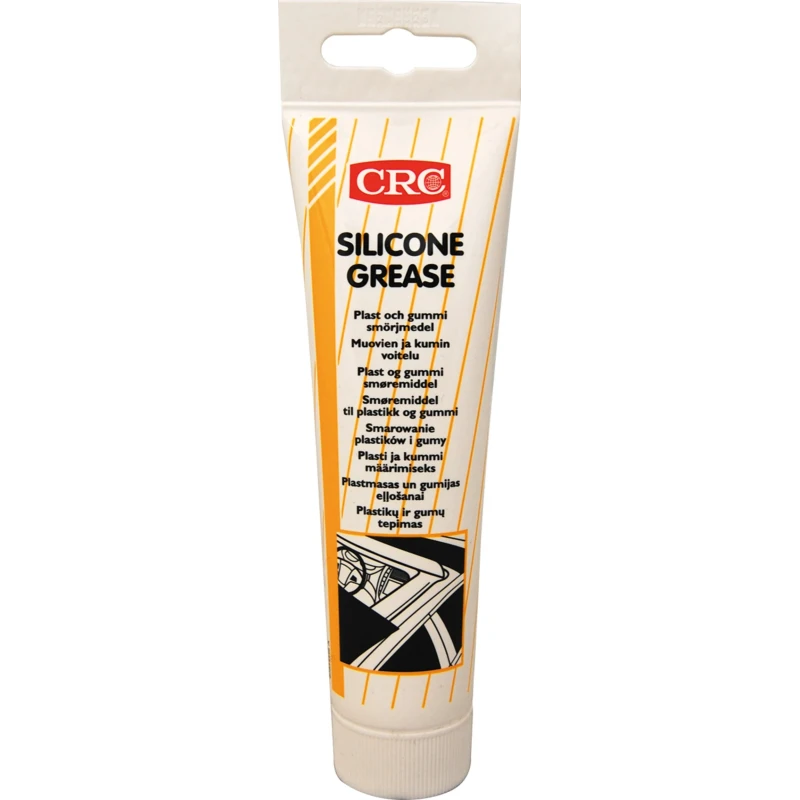 CRC Silicone Grease 100 ml Tube, Grease Type Silicone, NGLI Grade 1, Viscosity 9000 mm²/s, Operating Temp -40°C to 32086