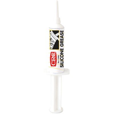CRC Silicone Grease 10 g Syringe White Grease 350 mPa/s Viscosity NGLI Grade 2 32717
