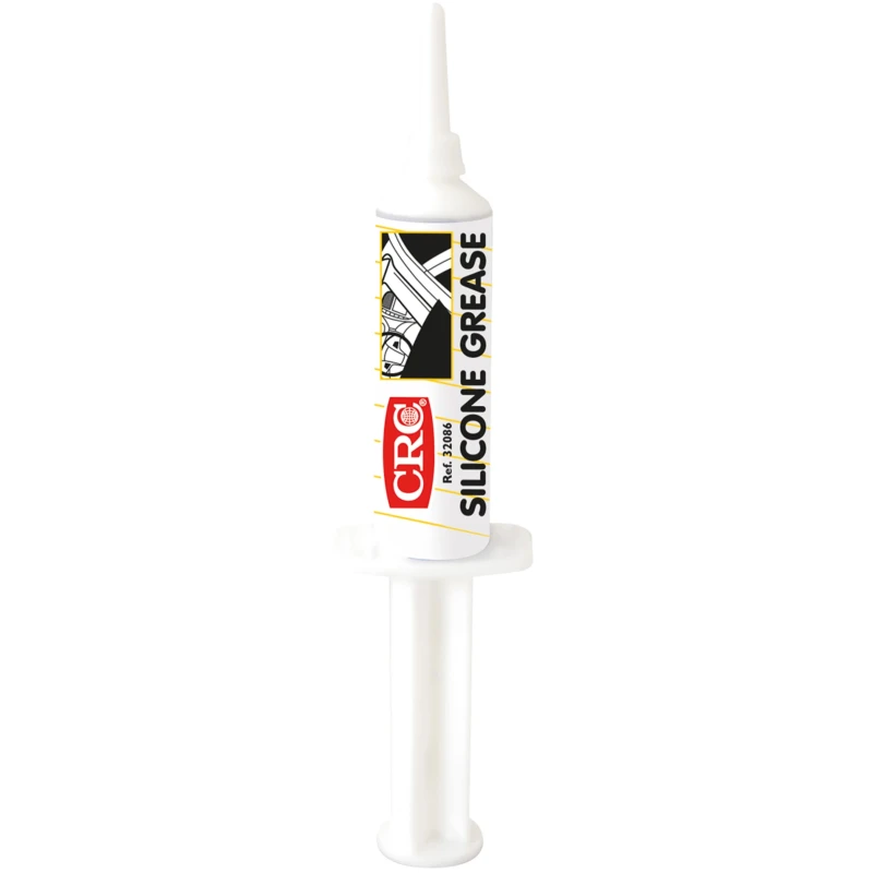 CRC Silicone Grease 10 g Syringe White Grease 350 mPa/s Viscosity NGLI Grade 2 32717