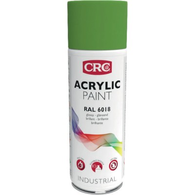 CRC 400 ml RAL 6018 Yellow Green Gloss Acrylic Spray Paint 31082