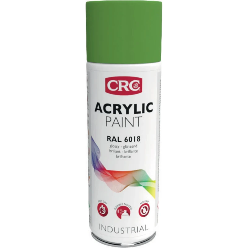 CRC 400 ml RAL 6018 Yellow Green Gloss Acrylic Spray Paint 31082