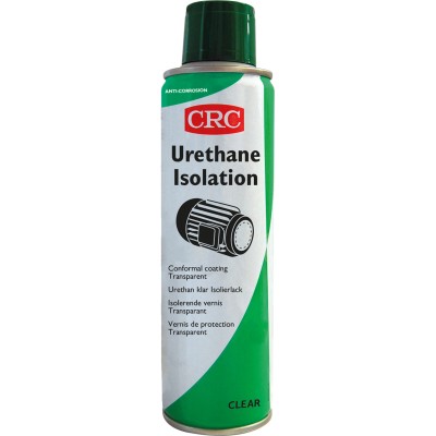 CRC Yellow Urethane Conformal Coating 250 ml Aerosol, -40°C to 120°C Operating Temperature 32669