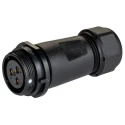 RS PRO Circular Connector, 3 Contacts, Cable Mount, Standard Size, Socket Female, Threaded Mating, IP68, 30A 131-6359