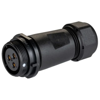 RS PRO Circular Connector, 3 Contacts, Cable Mount, Standard Size, Socket Female, Threaded Mating, IP68, 30A 131-6359