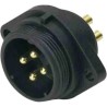 RS PRO Circular Connector 4 Contacts Flange Socket Male IP68 500V 30A Polyamide 66, Polycarbonate 131-6380