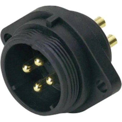 RS PRO Circular Connector 5 Contacts Flange Mount Socket Male IP68 500V 30A 131-6381