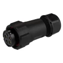 RS PRO Circular Connector, 5 Contacts, Cable Mount, Plug, Female, IP68, 30A, 500V, Threaded Coupling 131-6385
