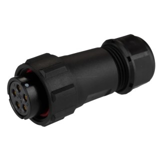 RS PRO Circular Connector, 5 Contacts, Cable Mount, Plug, Female, IP68, 30A, 500V, Threaded Coupling 131-6385