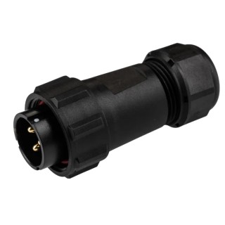 RS PRO Industrial Circular Connector Cable Mount Plug Male 3 Contacts 30A 500V IP68 131-6387