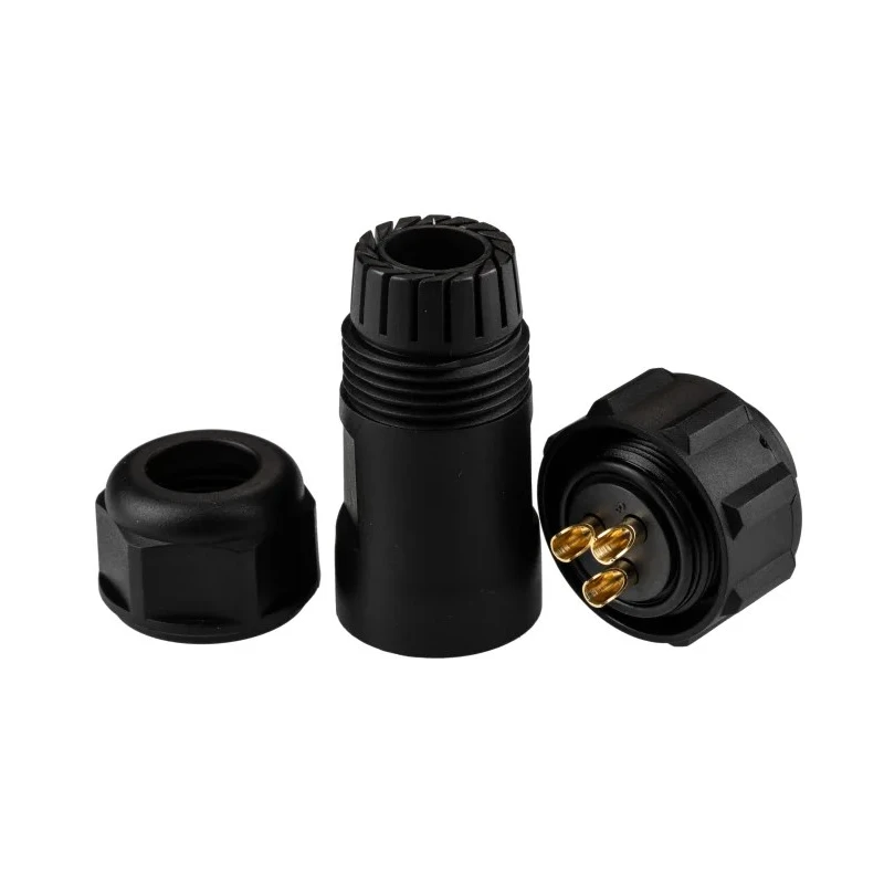 RS PRO Industrial Circular Connector Cable Mount Plug Male 3 Contacts 30A 500V IP68 131-6387