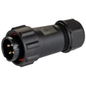 RS PRO Industrial Circular Connector Cable Plug, 4 Contacts, Male, Threaded Mating, IP68, 30A Current, 500V Voltage 131-6388