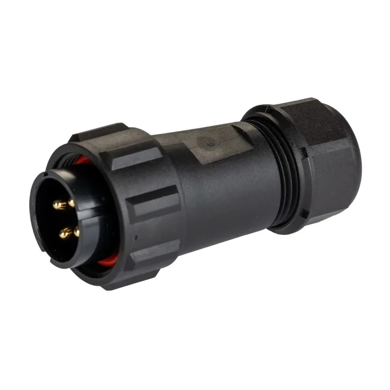 RS PRO Industrial Circular Connector Cable Plug, 4 Contacts, Male, Threaded Mating, IP68, 30A Current, 500V Voltage 131-6388