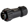 RS PRO Industrial Circular Connector Cable Plug, 4 Contacts, Male, Threaded Mating, IP68, 30A Current, 500V Voltage 131-6388