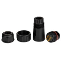 RS PRO Industrial Circular Connector Cable Plug, 4 Contacts, Male, Threaded Mating, IP68, 30A Current, 500V Voltage 131-6388