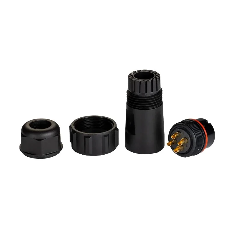 RS PRO Industrial Circular Connector Cable Plug, 4 Contacts, Male, Threaded Mating, IP68, 30A Current, 500V Voltage 131-6388