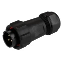 RS PRO Industrial Circular Connector, 3 Contacts, Cable Mount, Plug and Socket, , 500V, 30A, Threaded Coupling, Model IP68