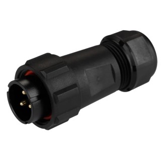 RS PRO Industrial Circular Connector, 3 Contacts, Cable Mount, Plug and Socket, , 500V, 30A, Threaded Coupling, Model IP68
