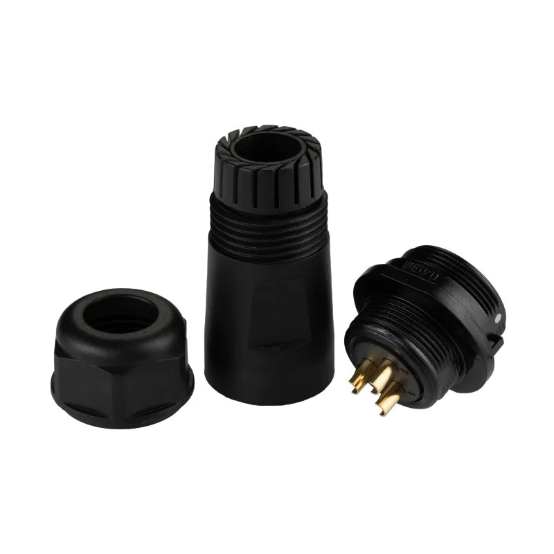 RS PRO Industrial Circular Connector, 3 Contacts, Cable Mount, Plug and Socket, , 500V, 30A, Threaded Coupling, Model IP68