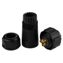RS PRO Industrial Circular Connector, 3 Contacts, Cable Mount, Plug and Socket, , 500V, 30A, Threaded Coupling, Model IP68