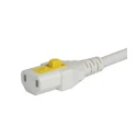 Schurter IEC C17 to NEMA 1-15 Power Cord 125V 10A 2 m White PVC VAC17KS