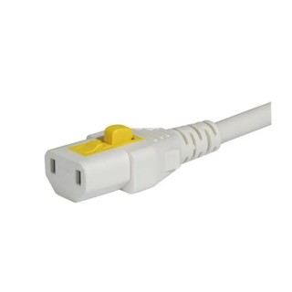 Schurter IEC C17 to NEMA 1-15 Power Cord 125V 10A 2 m White PVC VAC17KS