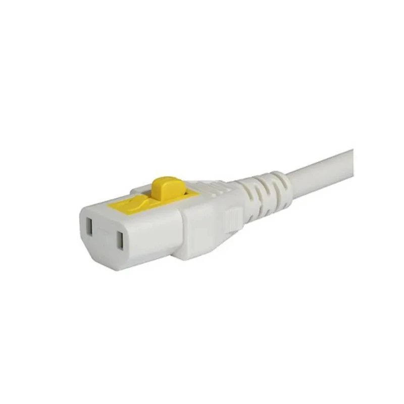 Schurter IEC C17 to NEMA 1-15 Power Cord 125V 10A 2 m White PVC VAC17KS