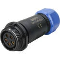 RS PRO Circular Connector, 5 Contacts, Cable Mount, Standard Size, Plug and Socket, Male/Female, IP68 Rating IP68