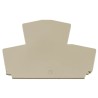 Weidmüller W Series DIN Rail Terminal Block End Cover 60mm Height 1.5mm Width 1059100000