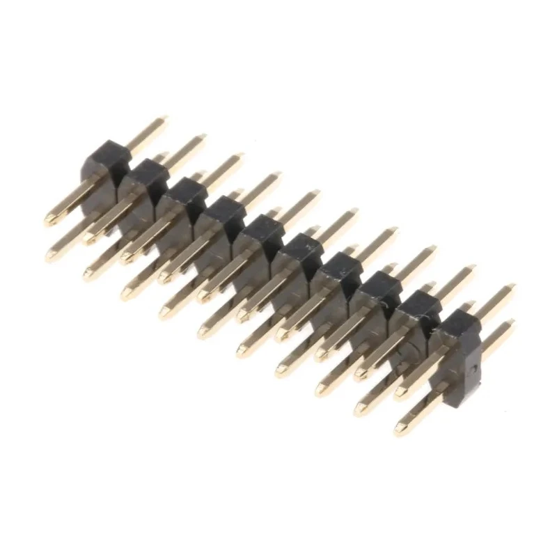 HARWIN M22 Series Straight Through Hole Pin Header, 20 Contacts, 2 mm Pitch, 2 Row, Unshrouded M22-2021005