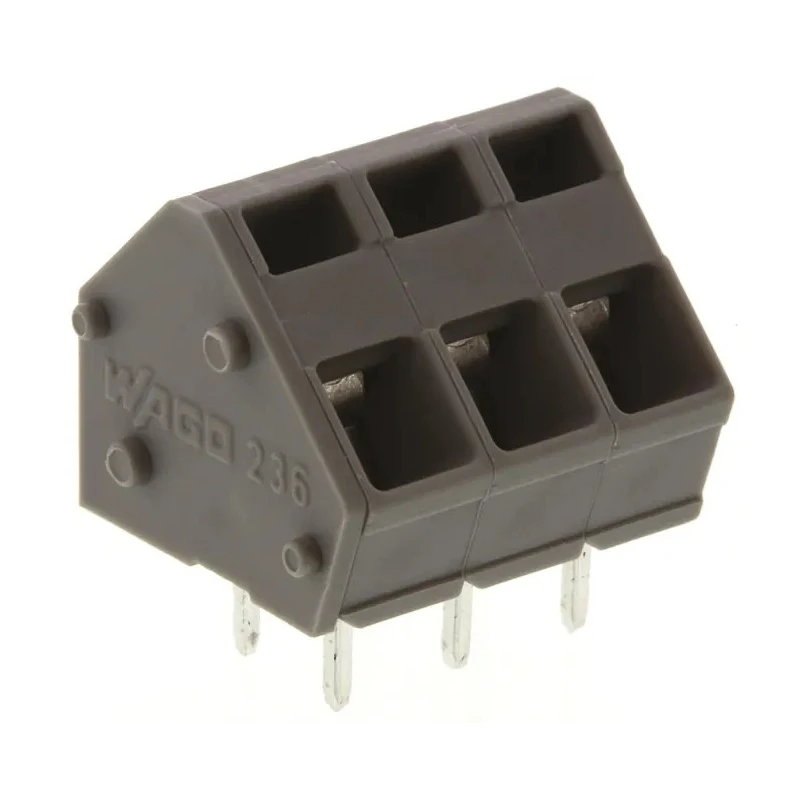 WAGO 236 Series PCB Terminal Block, 3-Contact, 5.08 mm Pitch, 1 Row 236-403