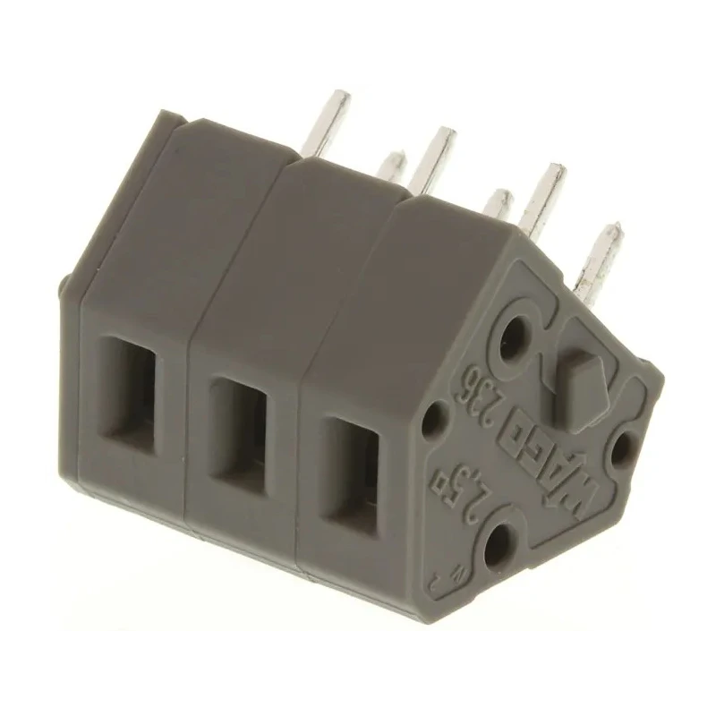WAGO 236 Series PCB Terminal Block, 3-Contact, 5.08 mm Pitch, 1 Row 236-403
