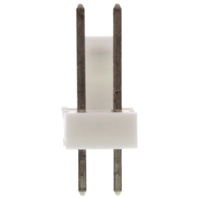 TE Connectivity MTA-100 Series 2 Contact Straight Through Hole Pin Header 2.54 mm Pitch 1 Row Unshrouded 640456-2