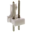 TE Connectivity MTA-100 Series 2 Contact Straight Through Hole Pin Header 2.54 mm Pitch 1 Row Unshrouded 640456-2