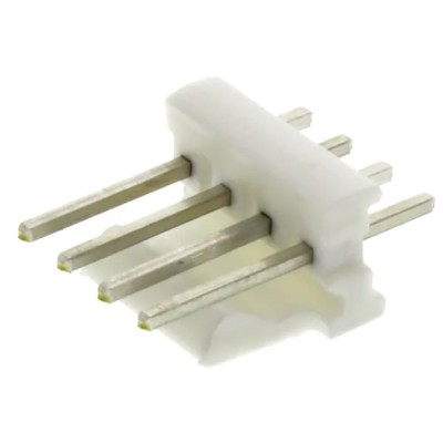 TE Connectivity MTA-100 Series Straight Through Hole Pin Header, 4 Contacts, 2.54 mm Pitch, 1 Row, Unshrouded 640456-4