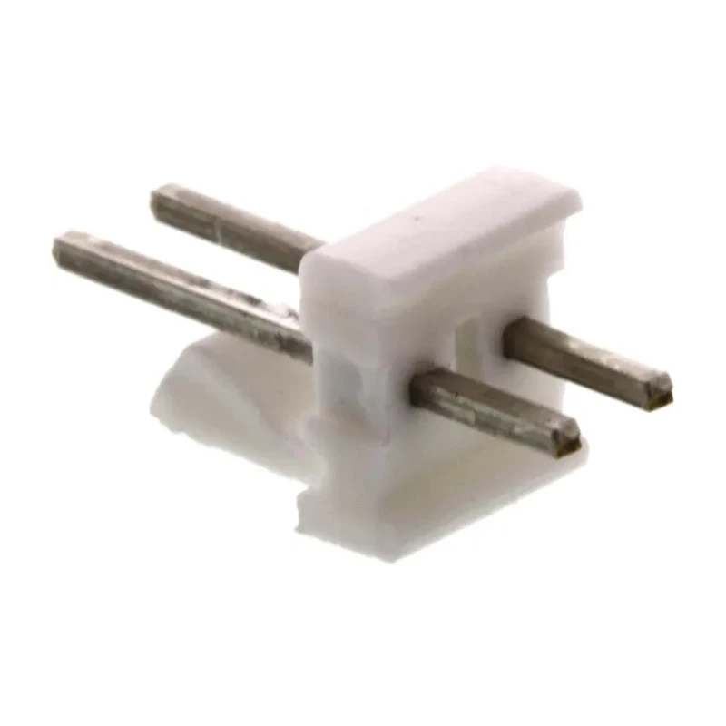 TE Connectivity MTA-100 Series 2 Contact Straight Through Hole Pin Header 2.54 mm Pitch 1 Row Unshrouded 640456-2