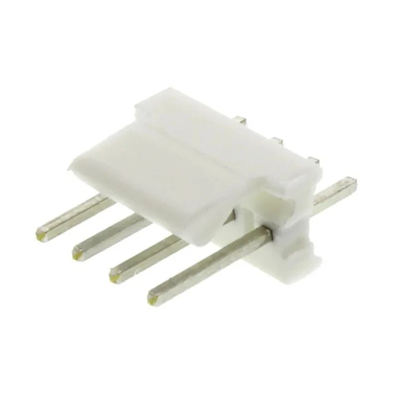 TE Connectivity MTA-100 Series Straight Through Hole Pin Header, 4 Contacts, 2.54 mm Pitch, 1 Row, Unshrouded 640456-4