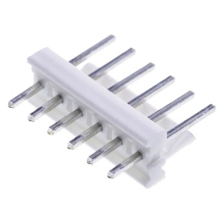 TE Connectivity MTA-100 Series Straight Through Hole Pin Header, 6 Contact(s), 2.54 mm Pitch, 1 Row, Unshrouded 640456-6