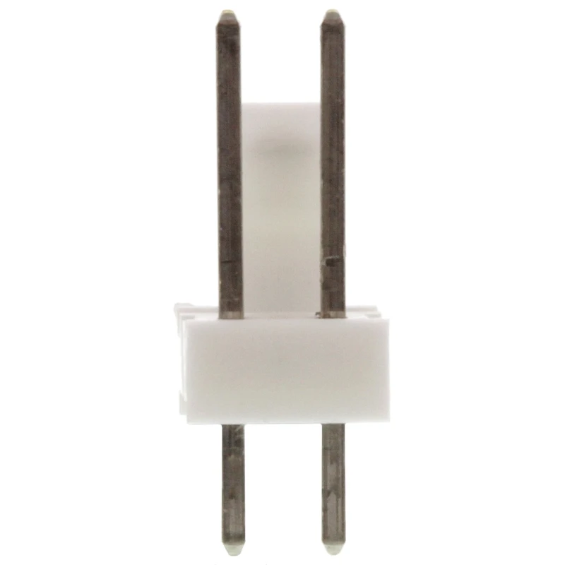 TE Connectivity MTA-100 Series Straight Through Hole Pin Header, 2 Contact, 2.54 mm Pitch, 1 Row, Unshrouded 640456-2