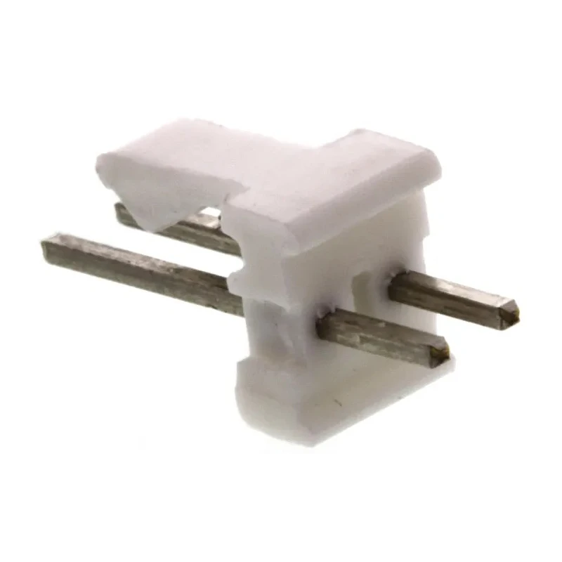 TE Connectivity MTA-100 Series Straight Through Hole Pin Header, 2 Contact, 2.54 mm Pitch, 1 Row, Unshrouded 640456-2