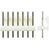 TE Connectivity MTA-100 Series Straight Through Hole Pin Header, 7 Contacts, 2.54 mm Pitch, 1 Row, Unshrouded 640456-7
