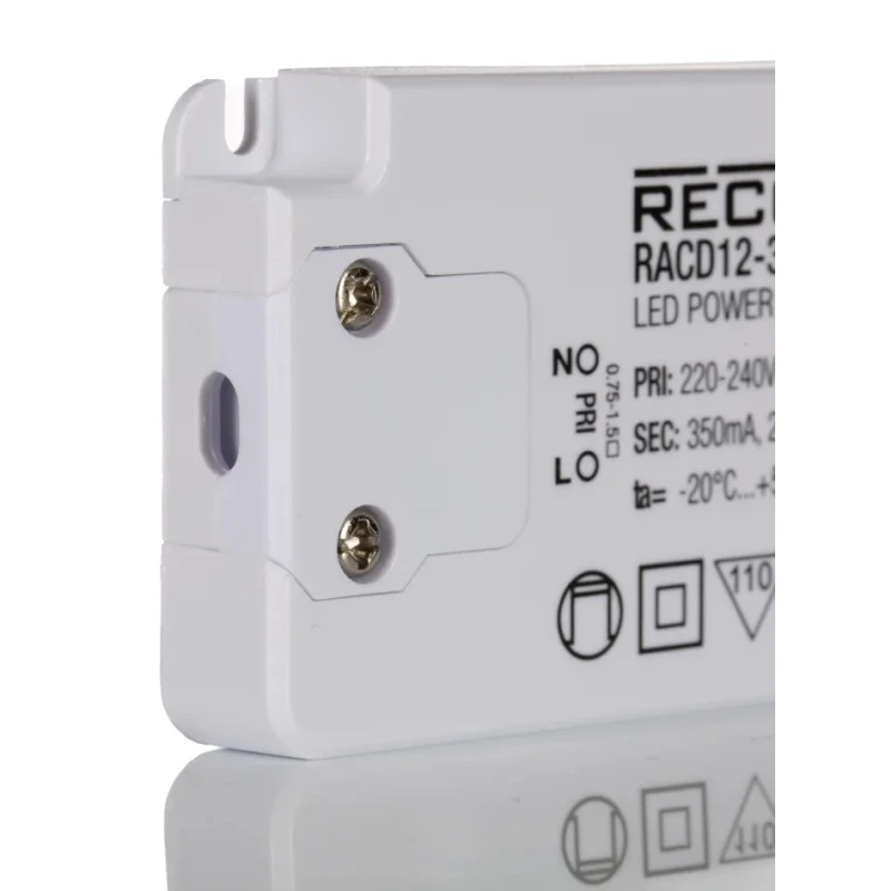 Recom IP20 1 Output LED Driver 2V-37V DC 13W 350mA Constant Current RACD12-350-LP