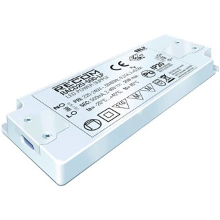 Recom Enclosed AC-DC Constant Current LED Driver 2-40 V DC Output 20 W Power 500 mA Driver Current IP20 RACD20-500-LP