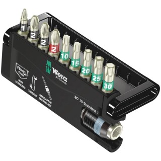 Wera Hex, Hex, Phillips, Pozidriv, Torx Screwdriver Bit Set, 10 Pieces 05071110001