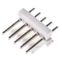 TE Connectivity MTA-100 Series Straight Through Hole Pin Header 5 Contacts 2.54 mm Pitch 1 Row Unshrouded 640456-5