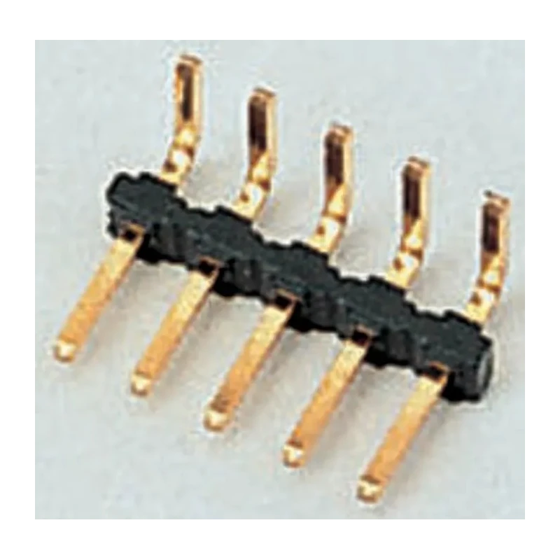 HARWIN M22 Series Right Angle Through Hole Pin Header, 12 Contacts, 2 mm Pitch, 1 Row, Unshrouded M22-2031205